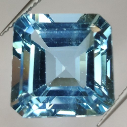 16.12ct Blau Topas Asscher Schnitt