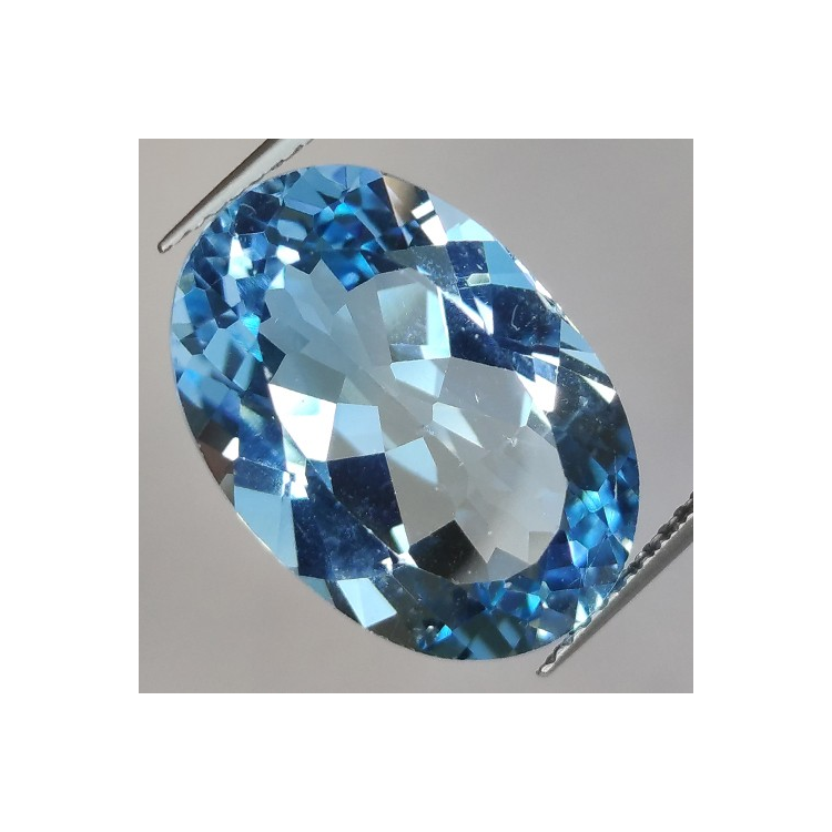 16.14ct Blau Topas Oval Schnitt