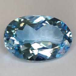 16.14ct Blau Topas Oval Schnitt