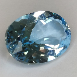 16.14ct Blau Topas Oval Schnitt