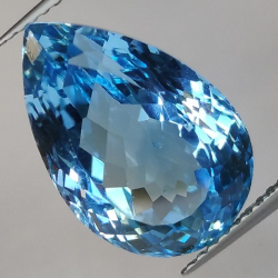 11.90ct Blue Topaz  Pear Cut