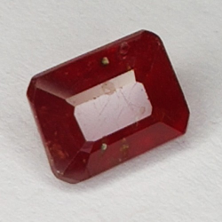 2.05ct Ruby emerald cut 7x5mm