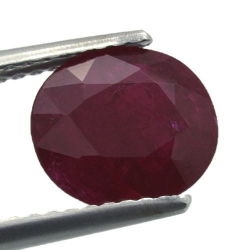 2.32ct Ruby Oval Cut