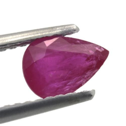 1.04ct Ruby Pear Cut