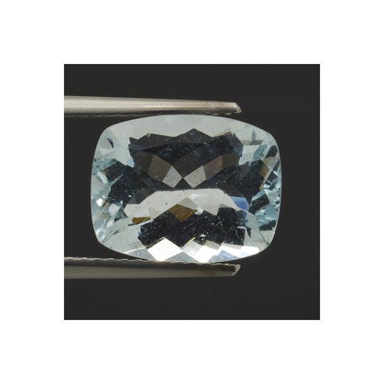 4.18ct Aquamarin Kissen Schnitt