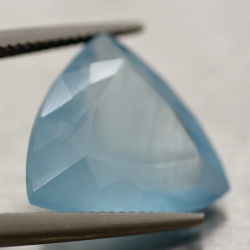 12.73ct Aquamarine Trilliant Cut