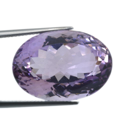 33.72ct French pink amethyst oval cut 23.96 x 17.13 mm