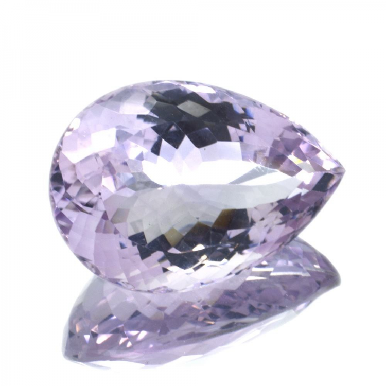 33.46 ct French Rose Amethyst Pear Cut 25.85 x 18.07