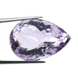 33,46 ct Améthyste rose française taille poire 25,85 x 18,07