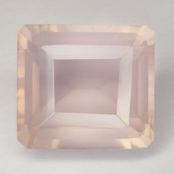 Gema de CUARZO ROSA en TALLA OCTOGONO de 12.53ct. 14x13mm.