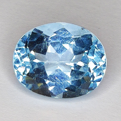 Gemas de TOPACIO AZUL en TALLA OVAL de 9,67ct. 12X14mm.