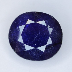 13.42ct Glasgefüllter Saphir Oval schnitt 14.31 x 13.05mm