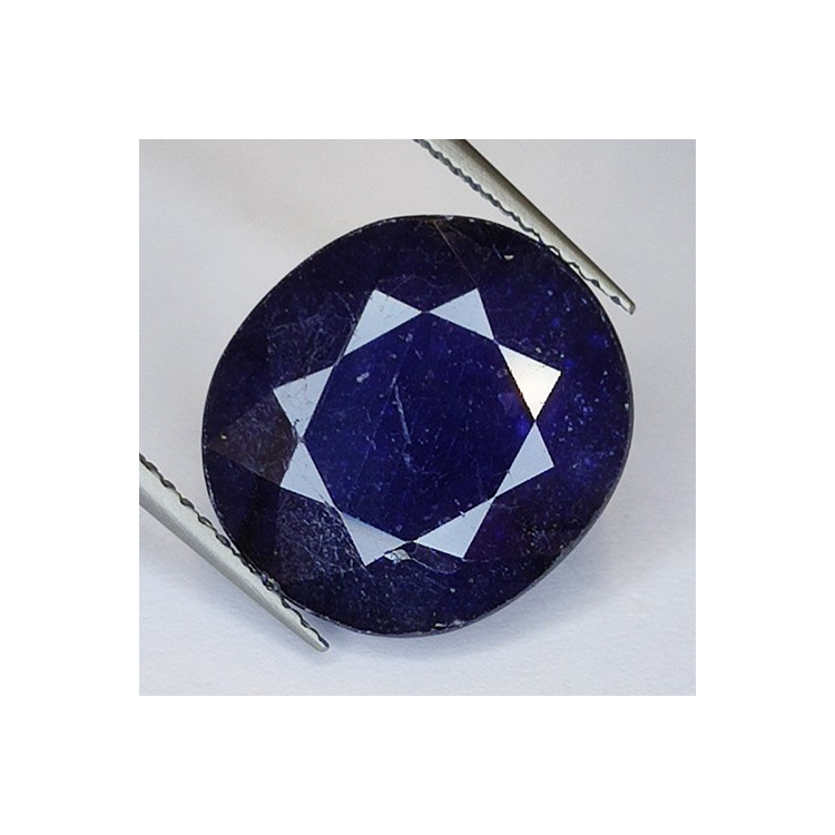 13.42ct Saphir Rempli de Verre Taille Ovale 14.31 x 13.05mm