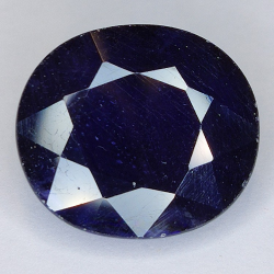 10.16ct Glasgefüllter Saphir Oval schnitt 12.94x11.66mm