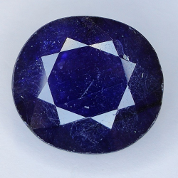 14.19ct Oval Cut Glass Filled Sapphire 14.80x13.87mm