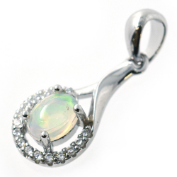 Opal und 925 Silber Set