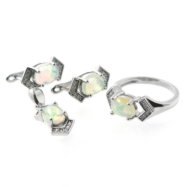 Ensemble opale et argent 925