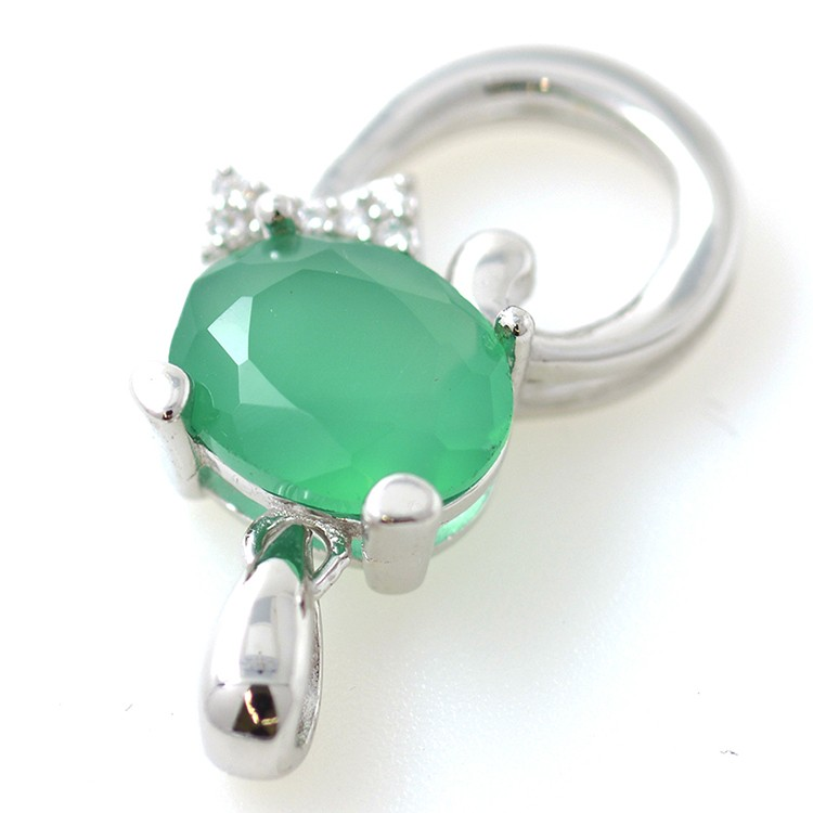 Pendentif de différentes pierres précieuses et argent 925