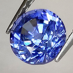 1.29ct Blue Sapphire Round Cut 5.91x4.61mm