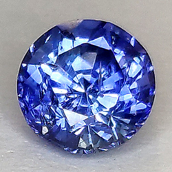 1.29ct Blue Sapphire Round Cut 5.91x4.61mm