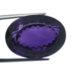 43.28ct Amethyst oval cut 24.19x17.39mm