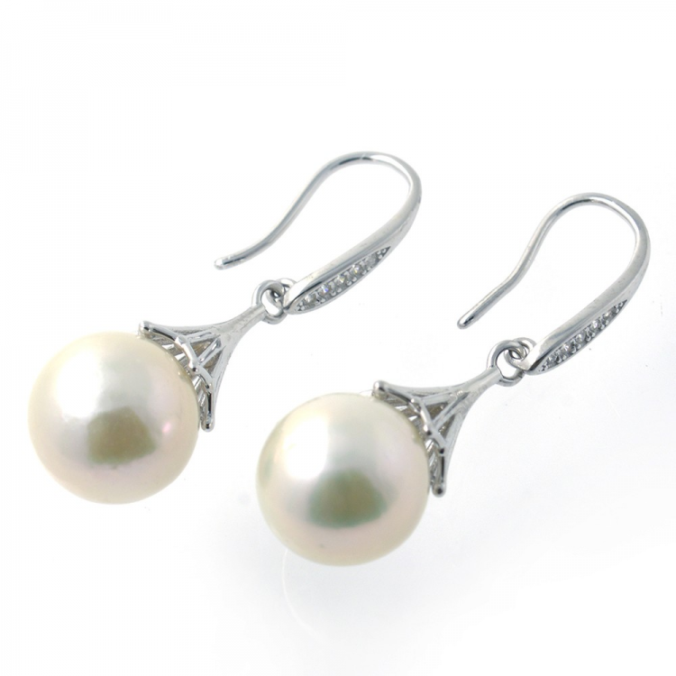 Pendientes de Perla y Plata 925
