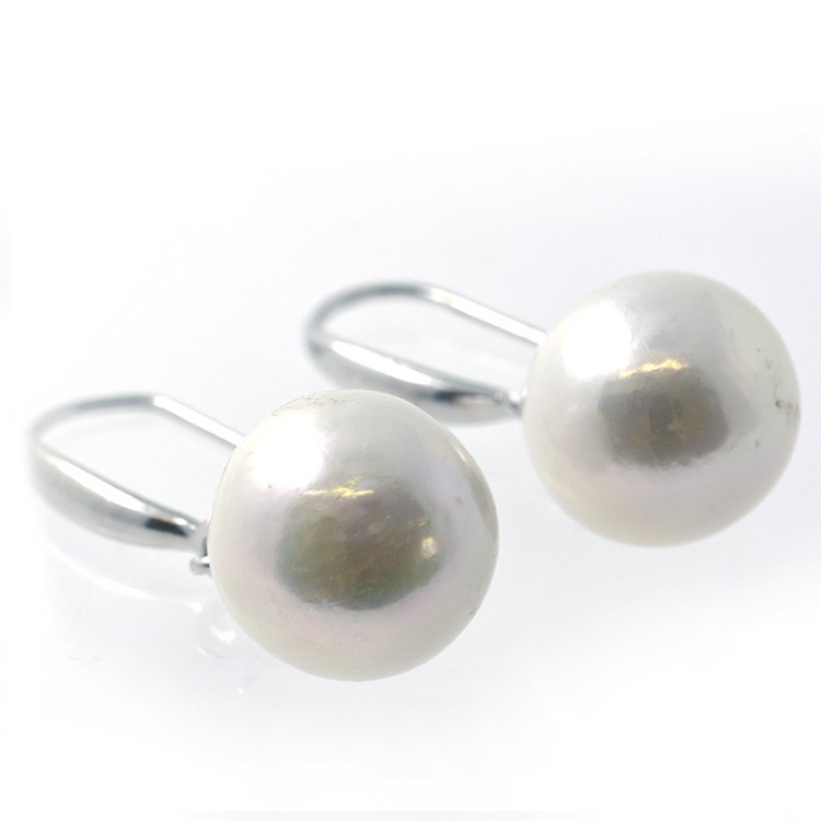 Perle und Silber 925 Ohrringe