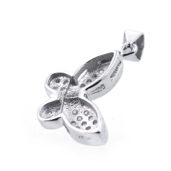 Zirconia Butterfly Pendant and 925 Silver