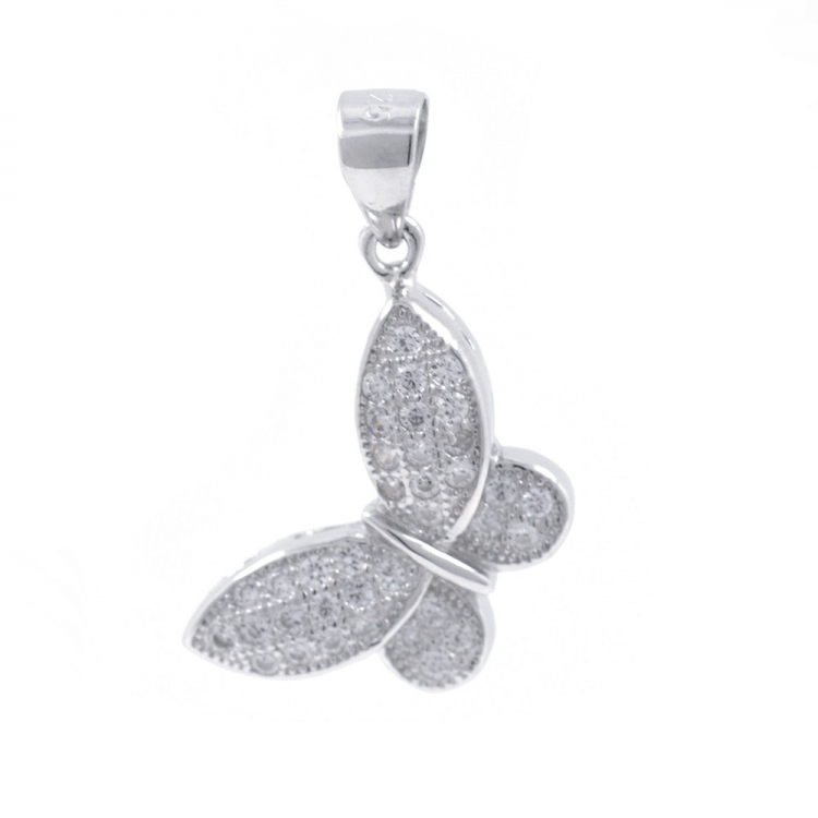 Zirkonia Schmetterlingsanhänger und 925 Silber