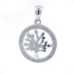 Colgante Arbol de la vida de Circonitas y Plata 925