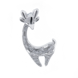 Colgante Jirafa de Circonitas y Plata 925