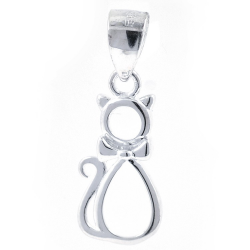 Colgante Gato de Plata 925