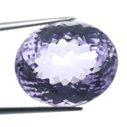 30,00ct Französischer rosa Amethyst im Ovalschliff, 20,70 x 17,13 mm