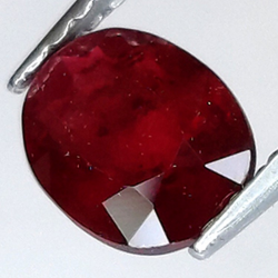 0.77ct Ruby Oval Cut