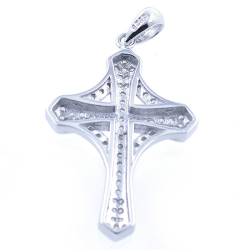 Zirconia Cross Pendant and 925 Silver