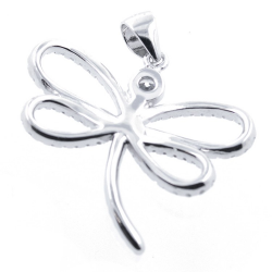 Colgante Mariposa de Circonitas y Plata 925