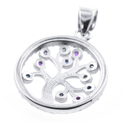 Colgante Árbol de la Vida de Circonitas y Plata 925