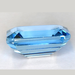 16.65ct Schweizer Blau Topas Smaragd Schnitt