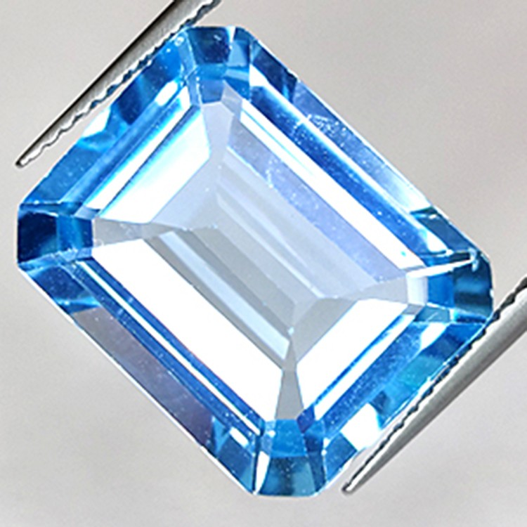 16.65ct Schweizer Blau Topas Smaragd Schnitt