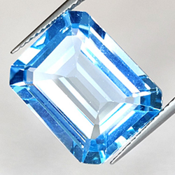 16.65ct Swiss Blue Topaz Emerald Cut