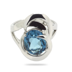 London Blue Topaz & 925 Sterling Silver Ring