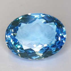 10.41ct Swiss Blue Topaz Oval Cut