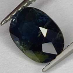 1,01 ct blauer Saphir im Ovalschliff 6,9 x 5,0 mm