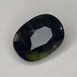 1,01 ct blauer Saphir im Ovalschliff 6,9 x 5,0 mm