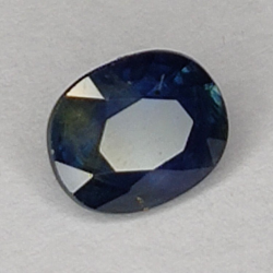 Zaffiro blu a taglio ovale da 0,87 ct, 6,0 x 4,9 mm