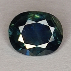 1,12 ct blauer Saphir im Ovalschliff 6,8 x 5,5 mm