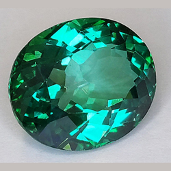 10.26ct Green Topaz Oval Cut