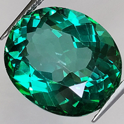 10.26ct Green Topaz Oval Cut