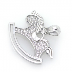Die Schaukel mit Zirkonen und 925er Silber