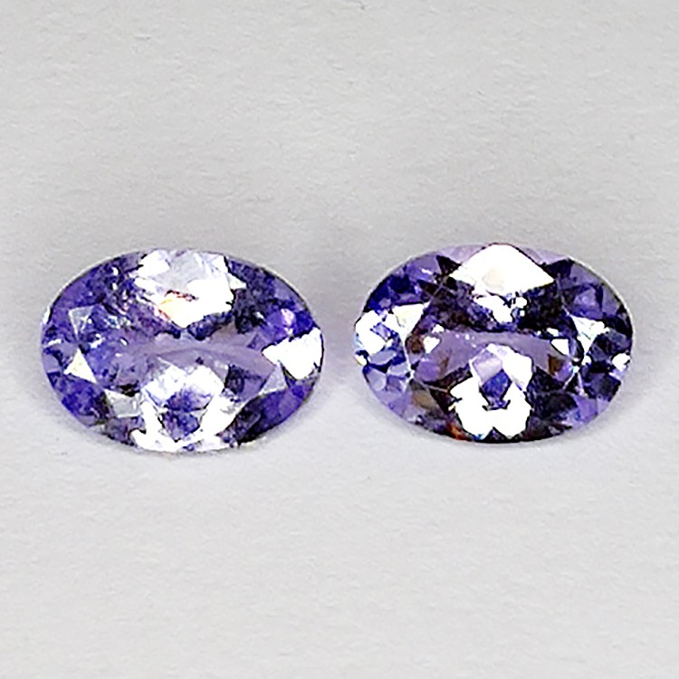 1.48ct Tanzanite Oval Cut 7x5mm 2pcs